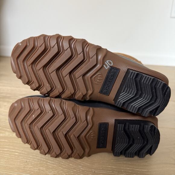 Wolverine Women's Torrent Cognac Brown Snow Boots Leather Rubber Duck Boots 7M - Picture 6 of 9